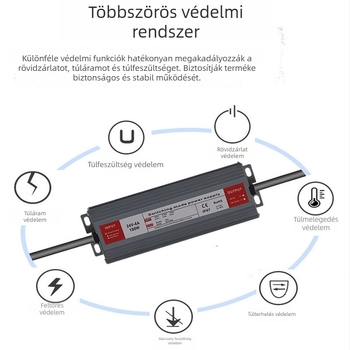 IP67 vízálló kapcsoló tápegység 12V/24V kültéri világításhoz és hirdetőtáblákhoz