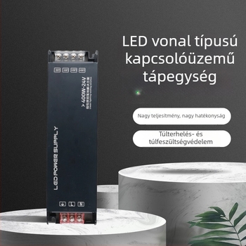 Beltéri LED lineáris világításhoz 12V/24V állandó feszültségű tápegység