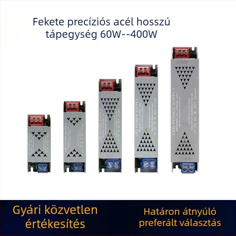 24V beltéri LED lineáris fénycsíkhoz – ultra vékony, állandó feszültségű tápegység