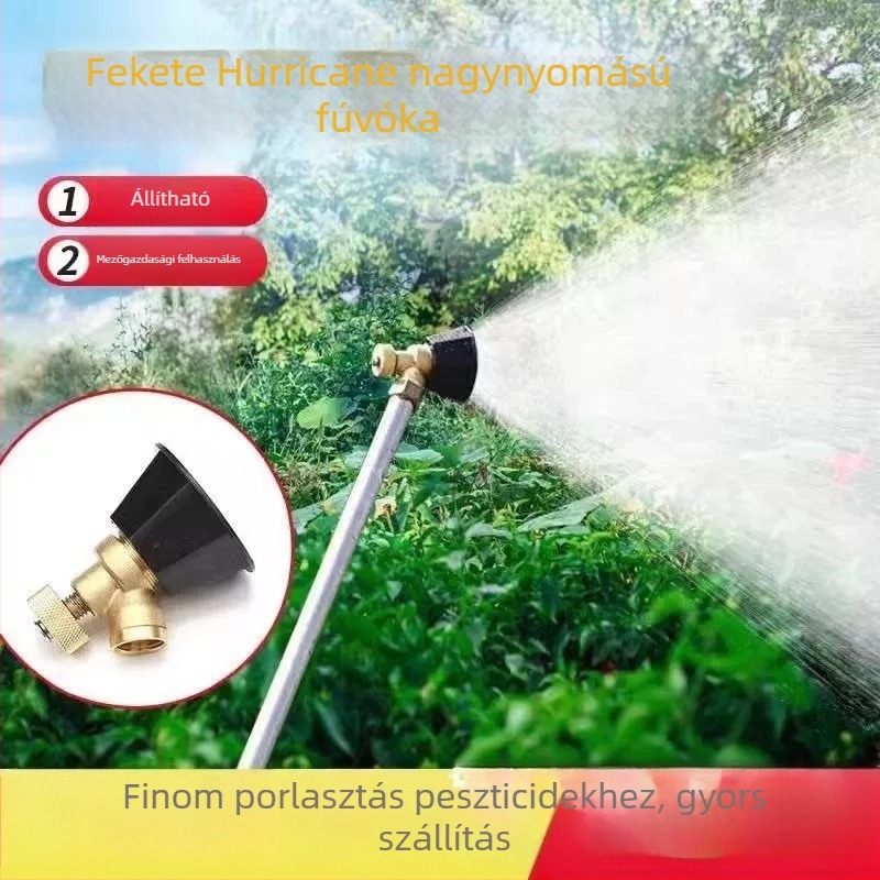 Fekete Forgó Szél Atomizáló Permetezőfej Mezőgazdasági Célokra, Magasnyomású, Állítható, Szélálló, Motoros Permetező