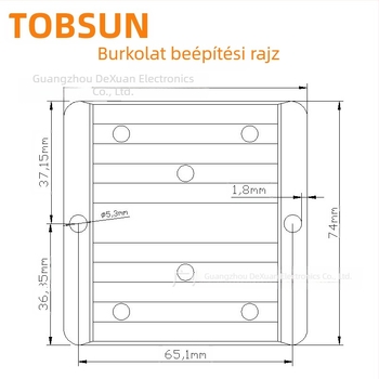 TOBSUN DC-DC konverter 12V-ból 13.8V-ra, 10A, bemenet 8–40V, autóipari tápegység, szabályozott kimenet