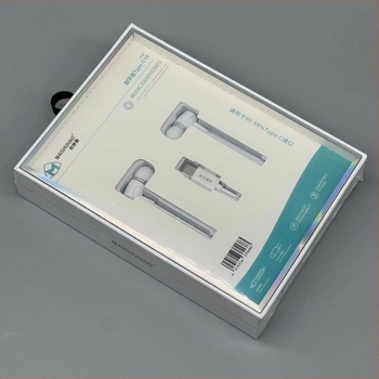 USB-C fülhallgató, vezetékes, mikrofonos, in-ear kivitel
