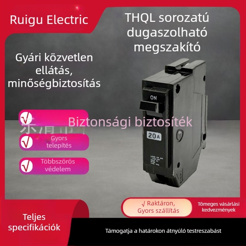 THQL 1P GE Plug-In Fekete Miniatűr Áramkör-megszakító – Amerikai Szabvány
