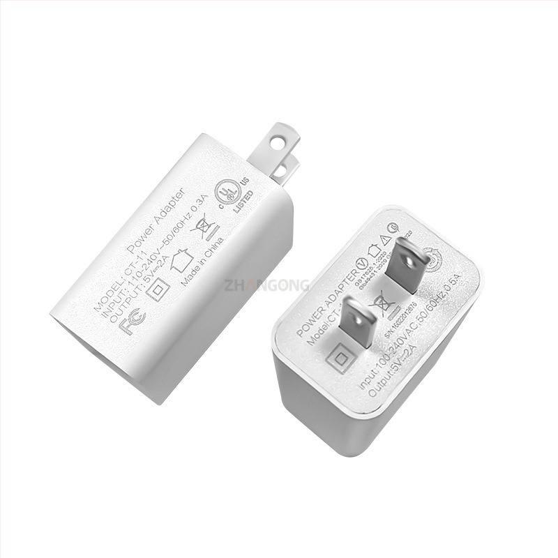 Zhan Gong 5V 2A USB töltő, tanúsított egyportos tápegység asztali lámpához, ventilátorhoz és telefonhoz, 2.4