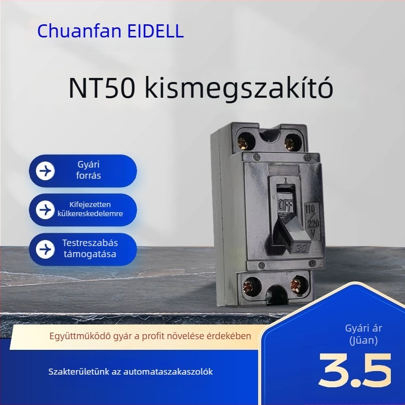 NT50 Miniatűr áramkör-megszakító, 110/230V AC, CE tanúsítvány, EIDELL