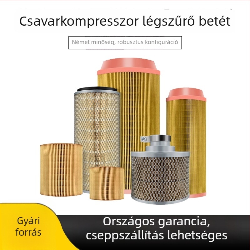 Tahu csavaros levegő kompresszor 7,5 kW / 15 kW – levegőszűrő elem C1140, C1250 – pneumatikus száraz csiszolás