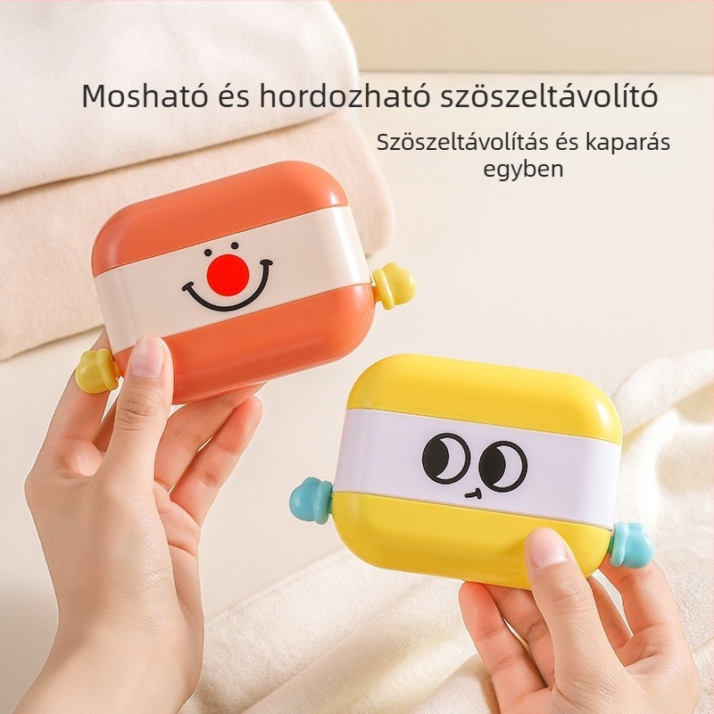 Moshatható ruhaszösz-eltávolító görgő, hordozható, otthoni használatra, eltávolítja a háziállatok szőrét