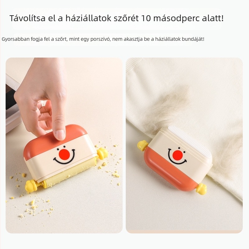 Moshatható ruhaszösz-eltávolító görgő, hordozható, otthoni használatra, eltávolítja a háziállatok szőrét