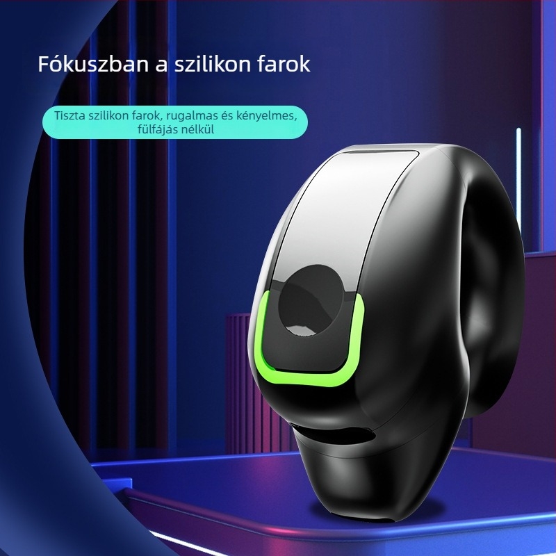 GD28 fülre rögzíthető Bluetooth fülhallgató, csontvezetéses, vezeték nélküli sportos monaurális