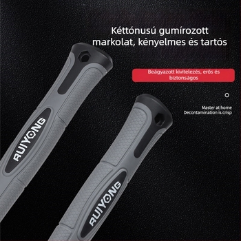 Egyrészes, nehéz építőkalapács falak leverésére, puha markolat, nyolcszögletű fej, szilárd vasfej
