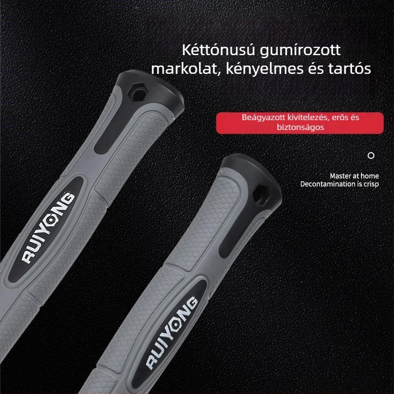Egyrészes, nehéz építőkalapács falak leverésére, puha markolat, nyolcszögletű fej, szilárd vasfej