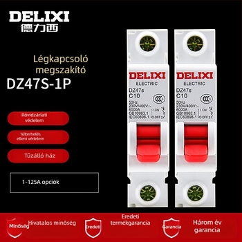 Delixi DZ47S kismegszakító, 1P, háztartási, 16A/32A/40A/63A