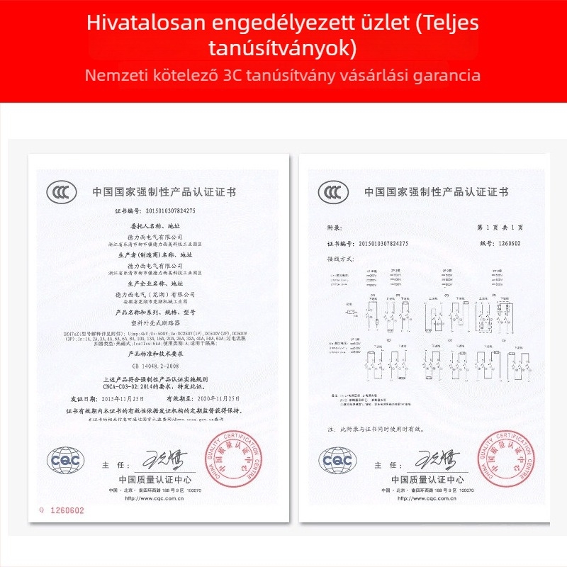 Delixi DZ47S kismegszakító, 1P, háztartási, 16A/32A/40A/63A