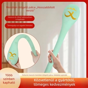 Meridián tapping masszírozó kalapács és rúd a hát- és vállmasszázshoz, Kínai hagyományos orvoslás eszköz a blokkok feloldására