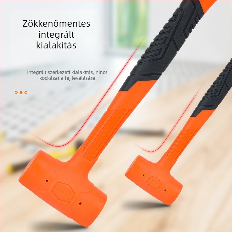 Műanyag markolattal és acél golyófejű kalapács – Többfunkciós szerelés- és felújítási eszköz csempéhez