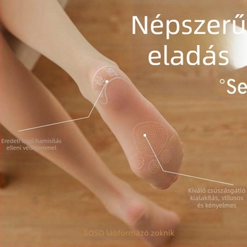 SOSO mikro nyomású harisnya nőknek – karcsúsítás a lábakra és csípőemelésre, vékony, 20D poliészter, lélegző, tavasz–nyár