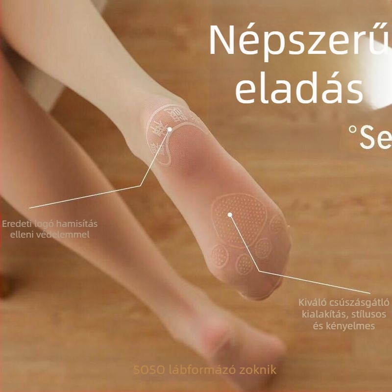 SOSO mikro nyomású harisnya nőknek – karcsúsítás a lábakra és csípőemelésre, vékony, 20D poliészter, lélegző, tavasz–nyár