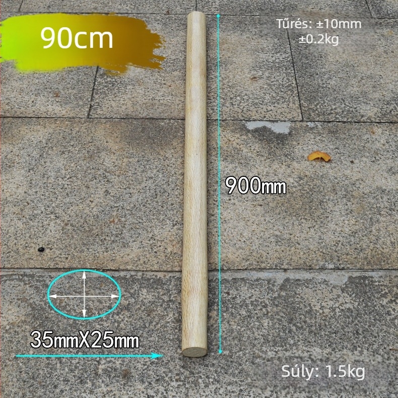 Nyolcszögletű kalapácsnyél, fa, hossz 70 cm vagy 90 cm
