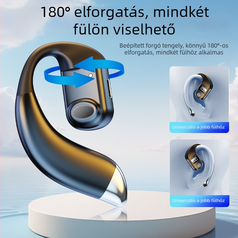 K26 nyitott fülű, vezeték nélküli Bluetooth fülhallgató, egyszemélyes használatra, üzleti és sport célra, hosszú üzemidővel