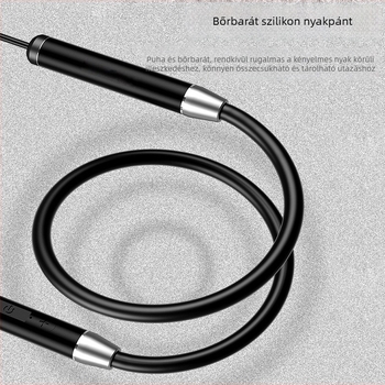 Nyakba rögzített Bluetooth fejhallgató sporthoz, vezeték nélküli, in-ear, sztereó, zajszűrés
