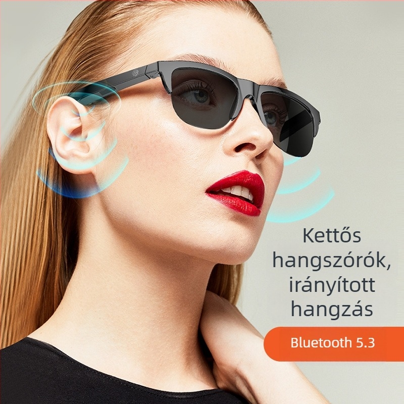 Neutral okos Bluetooth napszemüveg napvédővel és hangfunkcióval, modell F06/F07