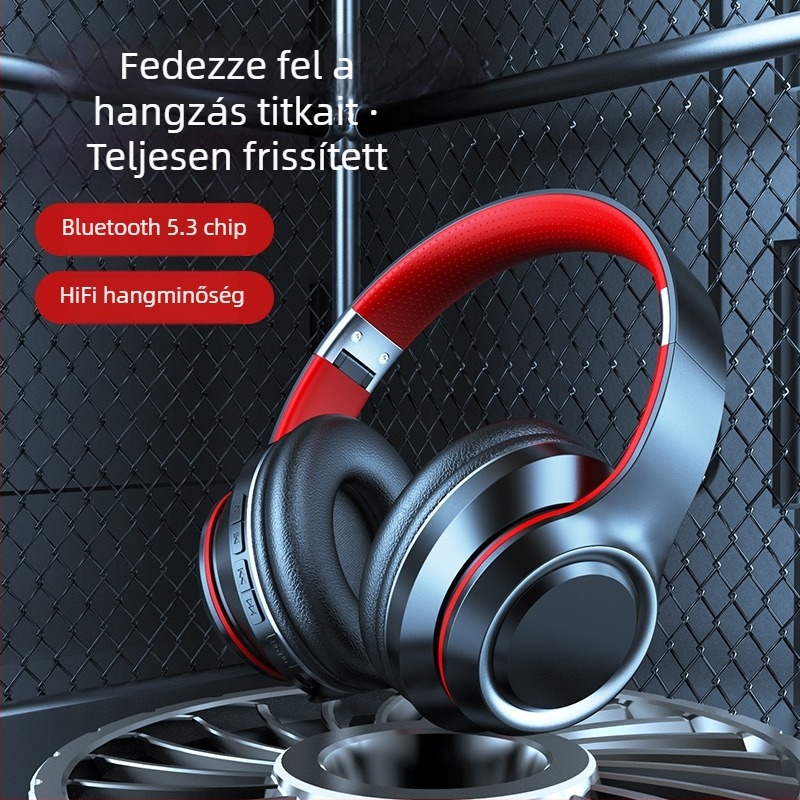 DR90 Bluetooth fejhallgató, hosszú üzemidő, zajszűrés, over-ear kialakítás, vezetékes és vezeték nélküli, 3.5 mm csatlakozás