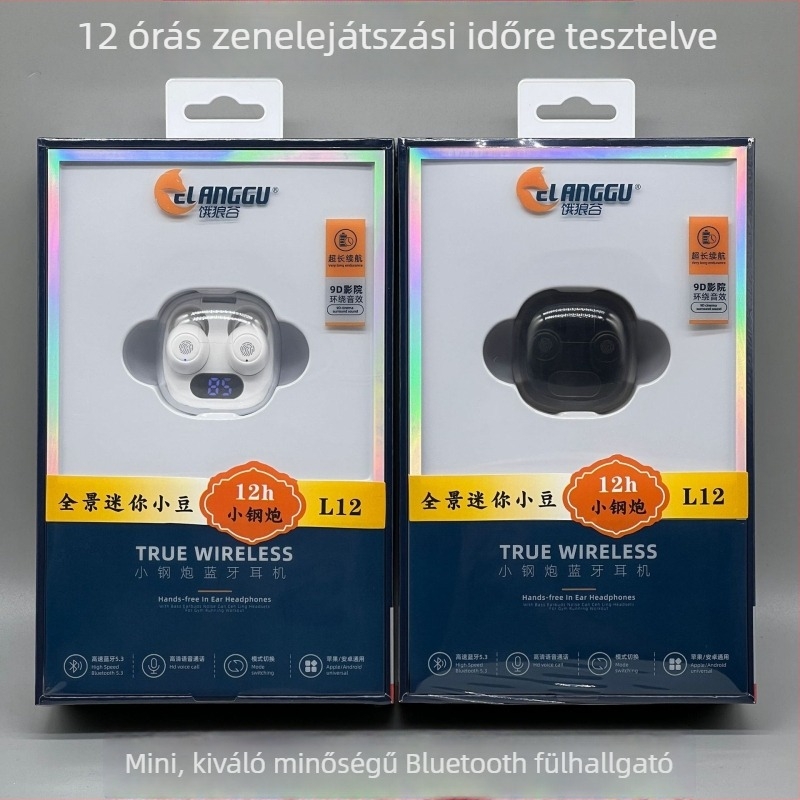 Vezeték nélküli in-ear fülhallgatók hosszú akkumulátor-üzemidővel, Bluetooth 5.3, kompakt kialakítás