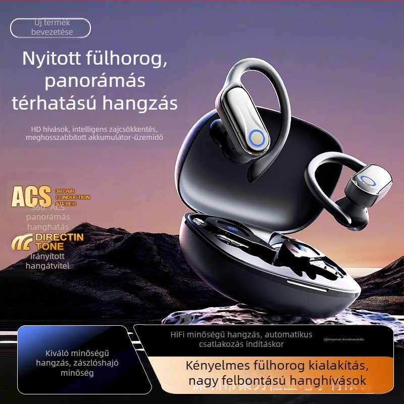YYK-Q15 TWS Bluetooth fülhallgató, digitális kijelző, zajcsökkentés és hosszú üzemidő