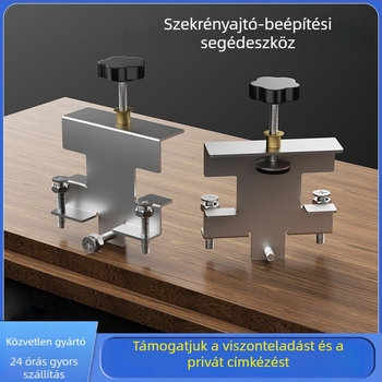Szekrényajtó szerelési segéd, szintező eszköz, ajtóemelő, többfunkciós asztalos eszköz a szekrényajtók közötti részek beállításához és rögzítéséhez