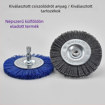 Hatszögletű fogantyúval ellátott sík abrazív nejlonhuzalos kefé mahagóni faragáshoz és hézagok polírozásához