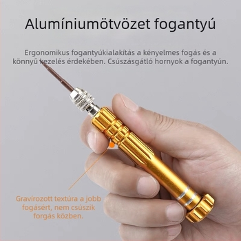 Öt az egyben csavarhúzó készlet szemüveg, telefon és laptop javítására