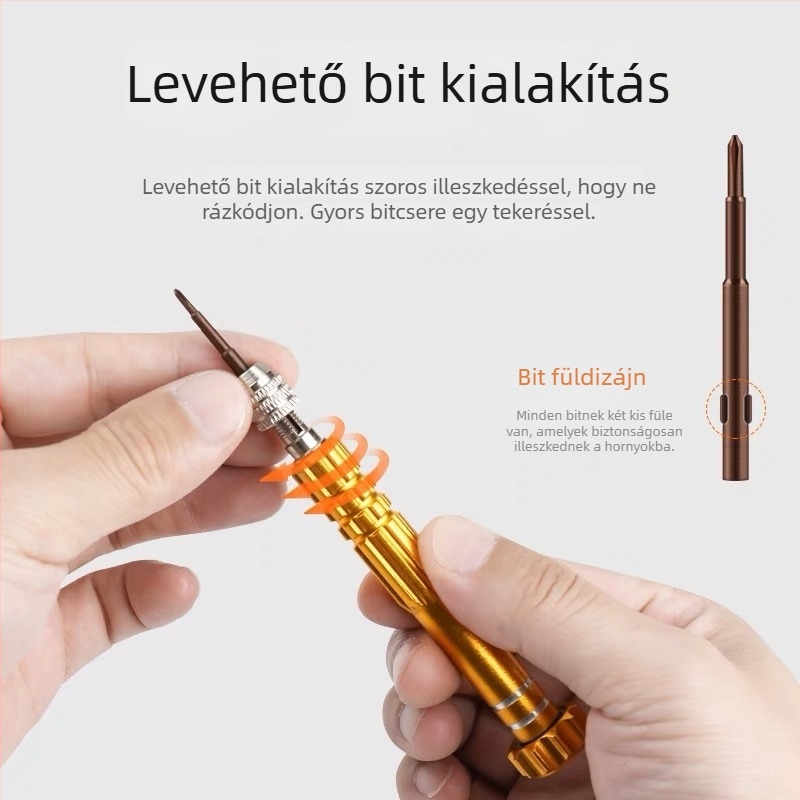Öt az egyben csavarhúzó készlet szemüveg, telefon és laptop javítására