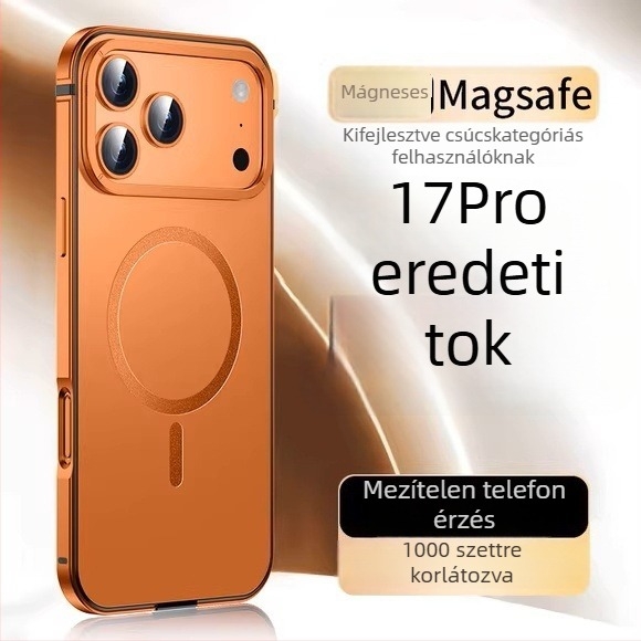 MagSafe védőtok iPhone-hoz, mágneses, ütésálló, ujjlenyomat-mentes