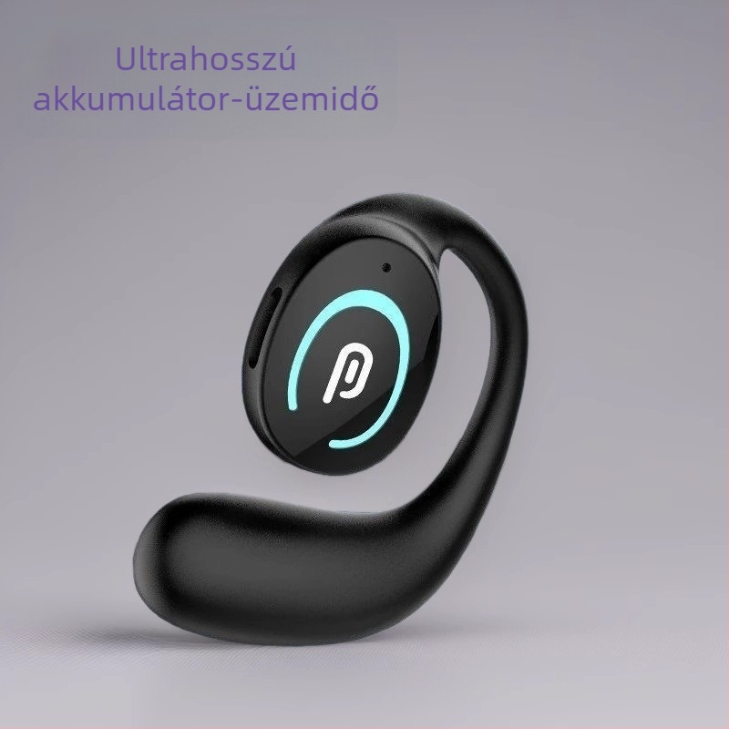 Bluetooth fülhallgató csontvezetéssel, nem a fülbe dugó, fülhorgos, sportos, egyoldalas, vezeték nélküli, hosszú akkumulátor-üzemidő, modell K9