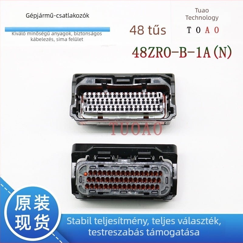 JST 48ZRO-B-1A(N) 48-tűs számítógép-vezérlő dugaszoló csatlakozó autóipari, vízálló műanyag házzal