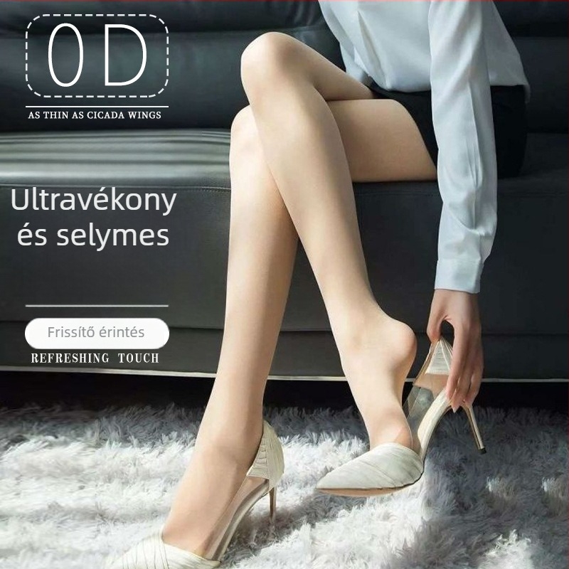 0D ultrakönnyű, testszínű harisnya nőknek, nyárra, anti-snag, bőr-szépítő hatással, tavasz–ősz