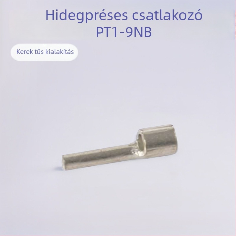 PTNB1-9 Pin-típusú érintkezők, szabad végű, kör alakú tű formájú hideg préselt terminálok, RoHS és UL kompatibilis