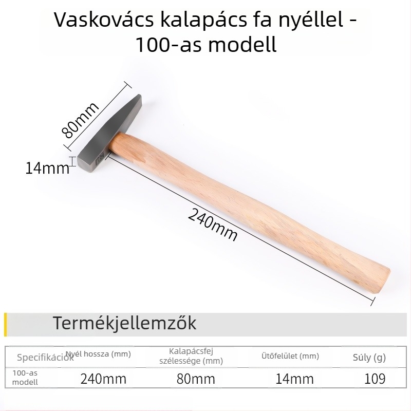 Szerelő kalapács, kacsa-szájú kalapács, lemezkalapács, hegesztési salak kalapács, mini vasal kalapács, villanyszerelő kalapács, vasból készült kalapács