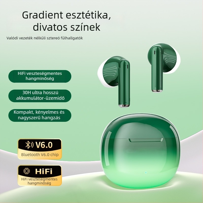 Max80Pro Aurora Bluetooth fülhallgató – stílusos kialakítás, hosszú akkumulátor-üzemidő, kiváló hangzás