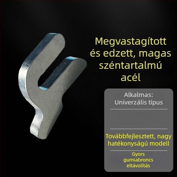 Gumiabroncs-eltávolító eszközök készlet gumiműhelyhez, rozsdamentes acélból, emelő- és leverővasakkal