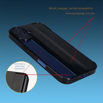 iPhone 16 Pro Max PC burkolatú védőtok Porsche-stílusban, teljes lefedéssel