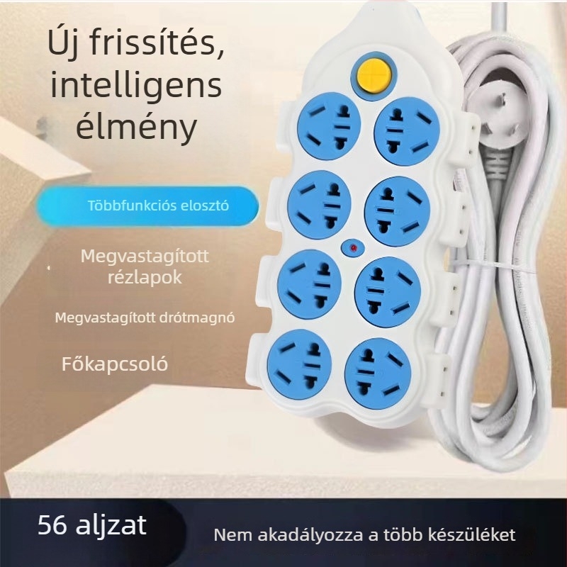 Gyári közvetlen, multifunkcionális réz elosztó 56 aljzattal és kapcsolóval