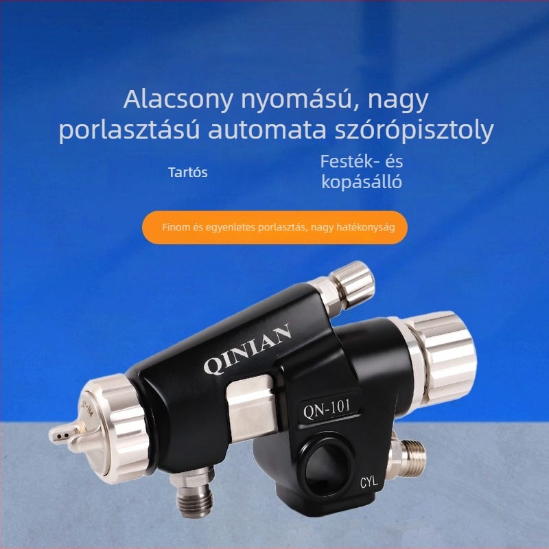 Alacsony nyomású, nagy atomizációjú festékszóró pisztoly automatizált gyártósorokra