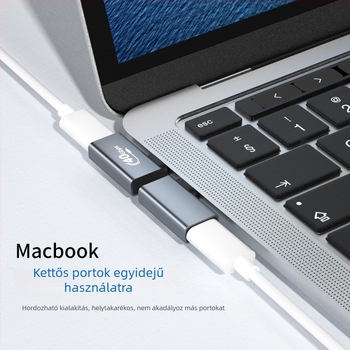 USB4 teljes funkciójú USB-C adapter, 40 Gbps adatátvitel, laptophoz, 8K HD kijelzőtükrözés