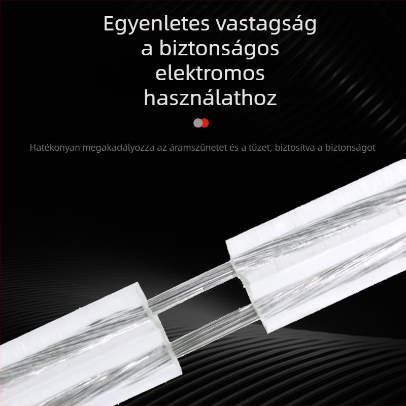 Átlátszó puha réz 2-vezetékes párhuzamos kábel LED neon világításhoz RGB