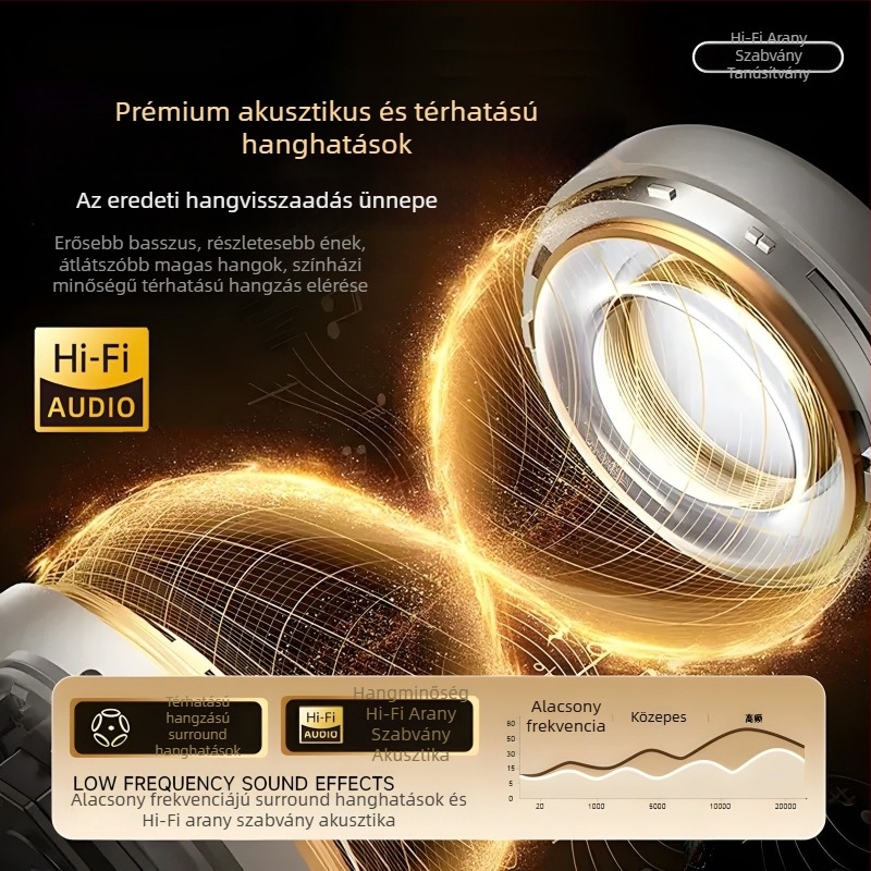 W919 sportos valódi vezeték nélküli in-ear Bluetooth fülhallgató, nagy kapacitású akkumulátorral gaminghez