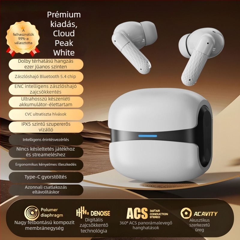 W919 sportos valódi vezeték nélküli in-ear Bluetooth fülhallgató, nagy kapacitású akkumulátorral gaminghez