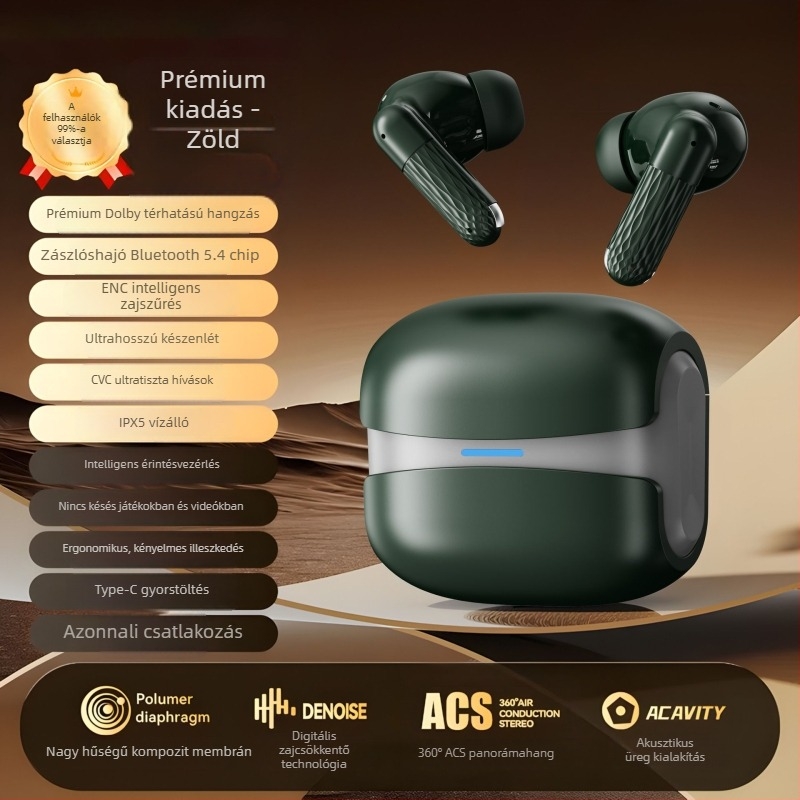 W919 sportos valódi vezeték nélküli in-ear Bluetooth fülhallgató, nagy kapacitású akkumulátorral gaminghez