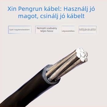 XINPENGRUN 10 mm² kültéri egyszálú alumínium vezeték, alumínium magú kábel elektromos projektekhez
