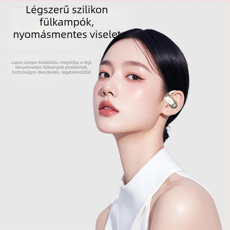 Vezeték nélküli Bluetooth fülhallgatók alacsony késleltetéssel, nyitott fül-dizájn, hosszú akkumulátor-élettartam, vízálló, ideális sporthoz és játékhoz